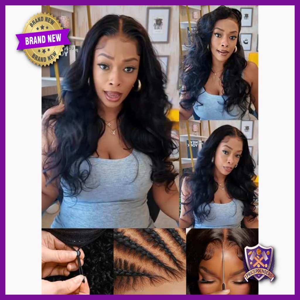 Glueless Lace Front Wig 16 Inch Human Hair 150% Density Pre Plucked